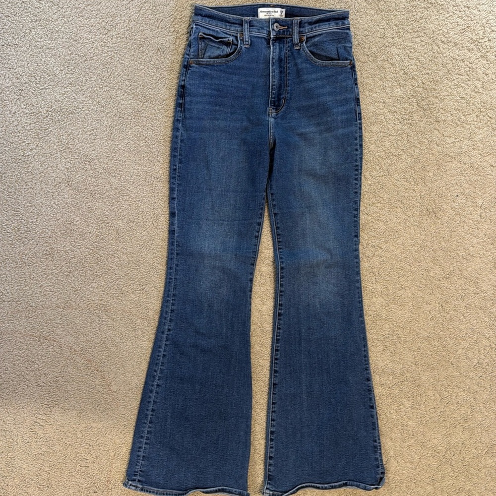The flare ultra high rise jeans